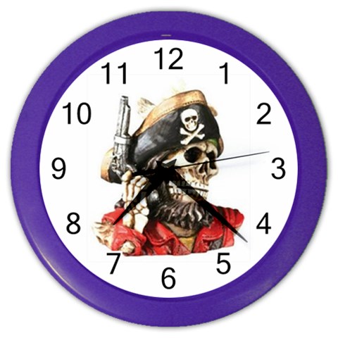 pirate Color Wall Clock from UrbanLoad.com Front