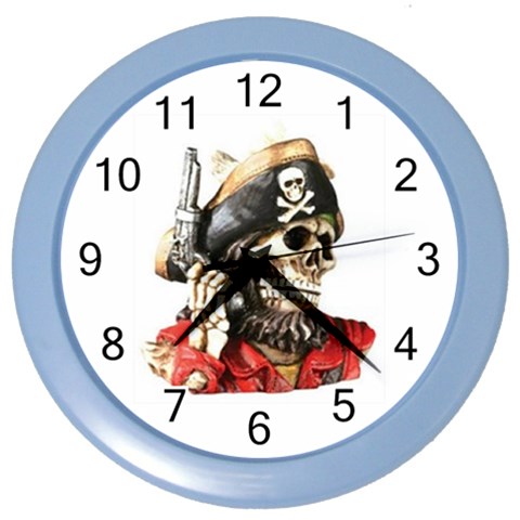 pirate Color Wall Clock from UrbanLoad.com Front