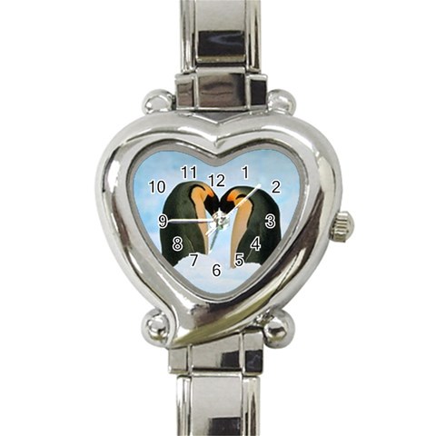 penguin Heart Italian Charm Watch from UrbanLoad.com Front