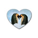 penguin Rubber Coaster (Heart)