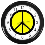 peace Wall Clock (Black)