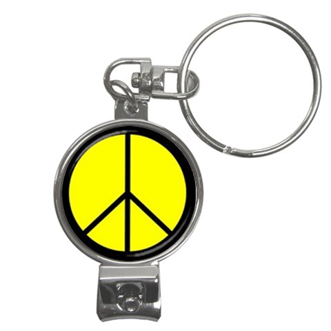 peace Nail Clippers Key Chain from UrbanLoad.com Front