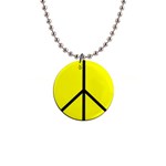 peace 1  Button Necklace