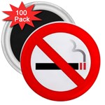 no smoking 3  Magnet (100 pack)