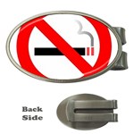no smoking Money Clip (Oval)