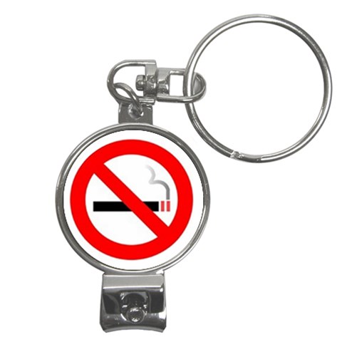 no smoking Nail Clippers Key Chain from UrbanLoad.com Front