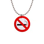 no smoking 1  Button Necklace