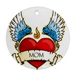 mom tattoo Ornament (Round)