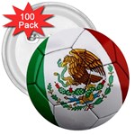 mexican soccer 3  Button (100 pack)