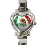 mexican soccer Heart Italian Charm Watch