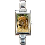 lion Rectangular Italian Charm Watch