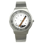 hockey Stainless Steel Watch