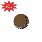 hippo 1  Mini Button (10 pack) 