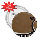 hippo 2.25  Button (100 pack)