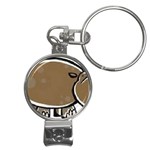 hippo Nail Clippers Key Chain