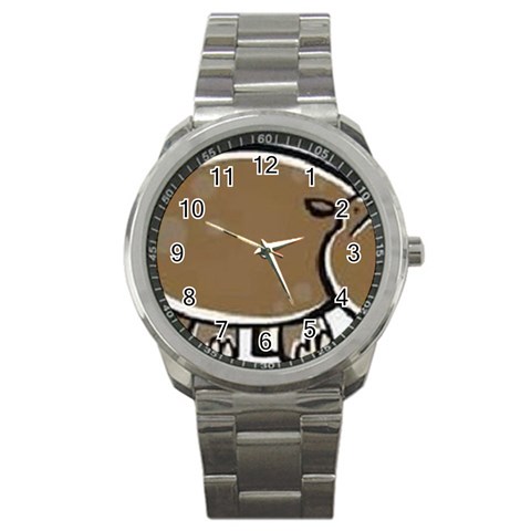 hippo Sport Metal Watch from UrbanLoad.com Front