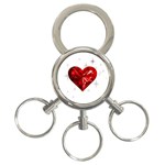 heart 2 3-Ring Key Chain