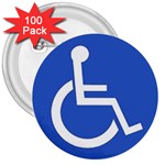 handicap 3  Button (100 pack)