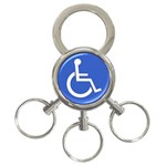 handicap 3-Ring Key Chain