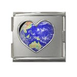 globe Mega Link Heart Italian Charm (18mm)