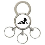 girl 3-Ring Key Chain