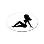 girl Sticker Oval (10 pack)
