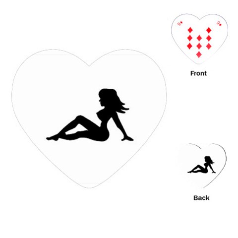 girl Playing Cards (Heart) from UrbanLoad.com Front