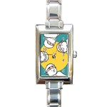 doctors Rectangular Italian Charm Watch