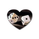 dice Heart Coaster (4 pack)