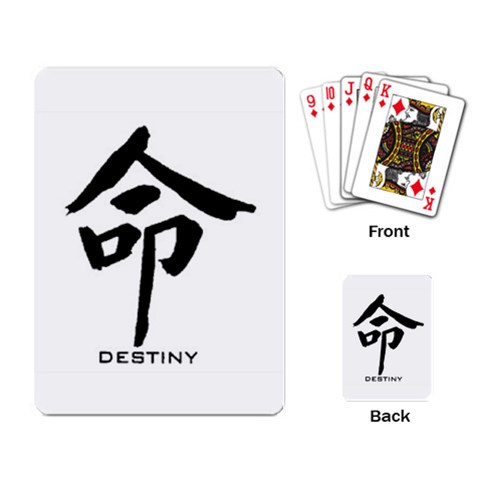 destiny Playing Cards Single Design from UrbanLoad.com Back