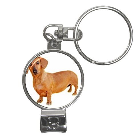daschund Nail Clippers Key Chain from UrbanLoad.com Front