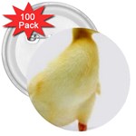 chick duck duckling 3  Button (100 pack)