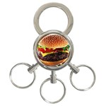 cheeseburger 3-Ring Key Chain