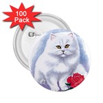 cat rose 2.25  Button (100 pack)