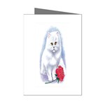 cat rose Mini Greeting Cards (Pkg of 8)