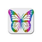 butterfly Rubber Coaster (Square)