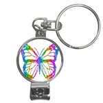 butterfly Nail Clippers Key Chain