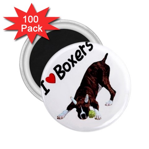 boxer 3 2.25  Magnet (100 pack)  from UrbanLoad.com Front