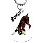 boxer 3 Dog Tag (One Side)