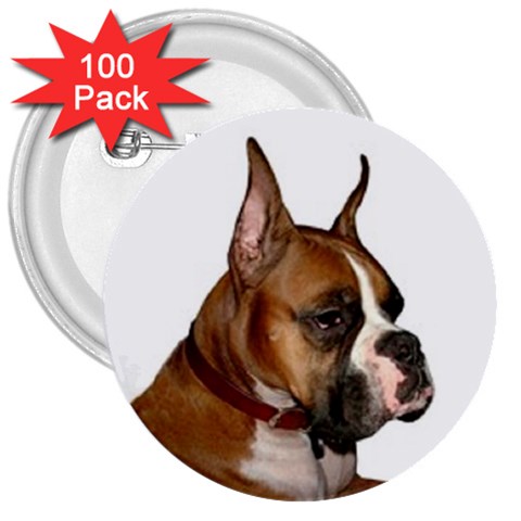 boxer 3  Button (100 pack) from UrbanLoad.com Front
