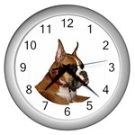 boxer Wall Clock (Silver)