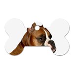 boxer Dog Tag Bone (One Side)