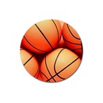 basketballs Magnet 3  (Round)