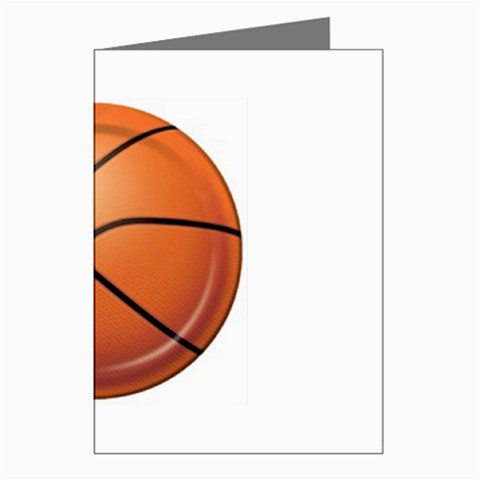basketball Greeting Cards (Pkg of 8) from UrbanLoad.com Left