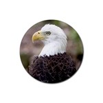 bald eagle Rubber Round Coaster (4 pack)