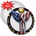 angel 3  Button (10 pack)