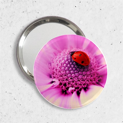 Ladybug On a Flower 2.25  Handbag Mirror from UrbanLoad.com Front