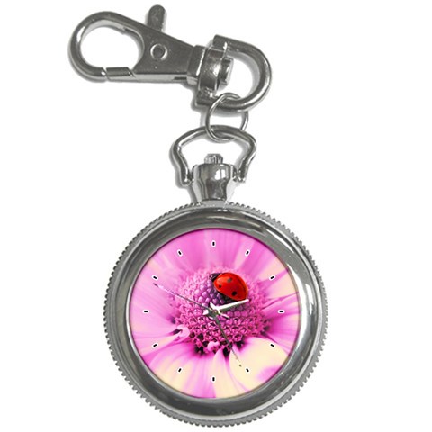 Ladybug On a Flower Key Chain Watch from UrbanLoad.com Front