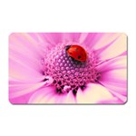 Ladybug On a Flower Magnet (Rectangular)