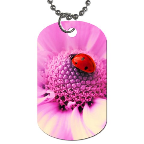 Ladybug On a Flower Dog Tag (One Side) from UrbanLoad.com Front